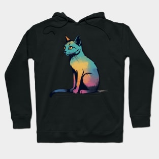 Colorful Cat Hoodie